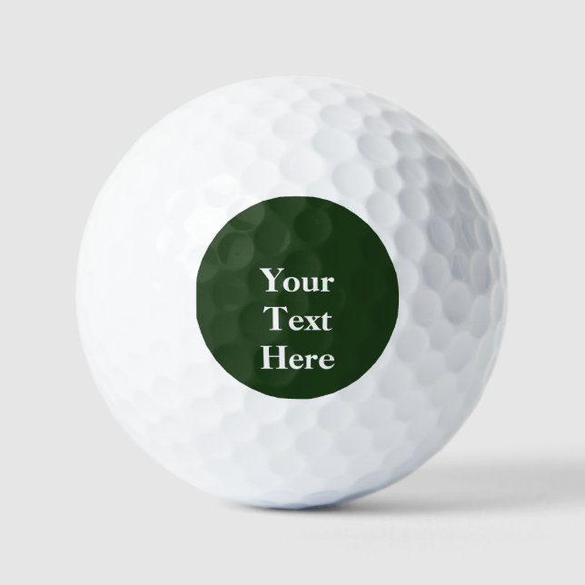 Erstellen Sie Ihren eigenen benutzerdefinierten Te Golfball (Vorderseite)
