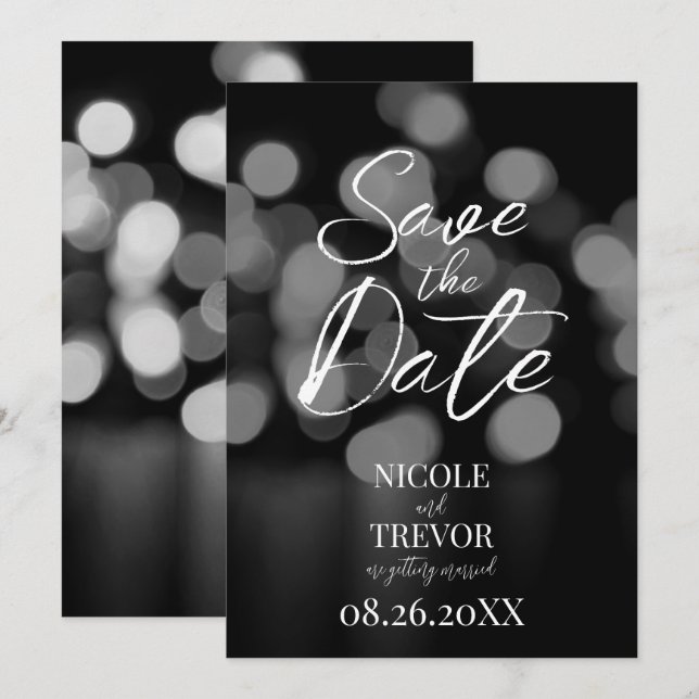 Erstellen Sie Ihren eigenen benutzerdefinierten ve Save The Date (Vorne/Hinten)