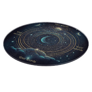 Erstellen Sie Ihren eigenen Blue & Gold Celestial Schneidebrett