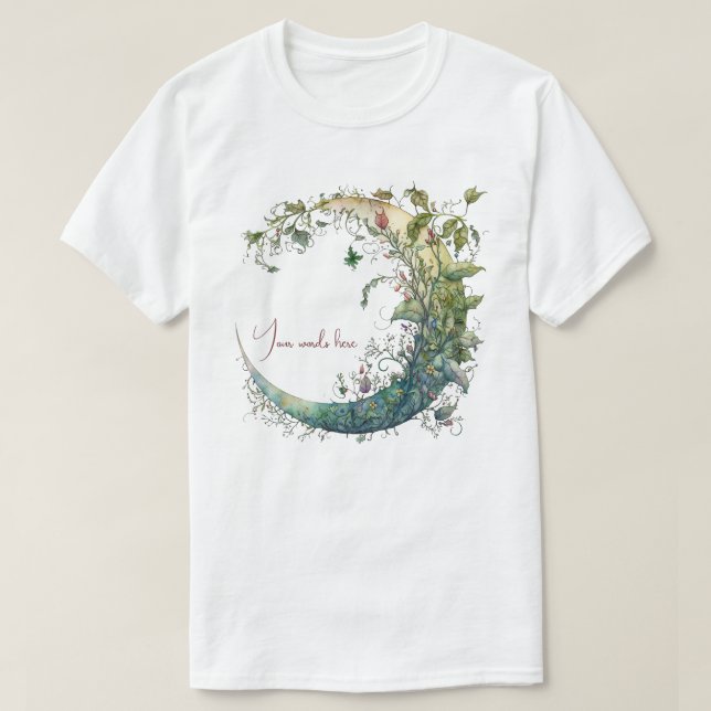 Erstellen Sie Ihren eigenen Boho Blumenmoon T-Shirt (Design vorne)