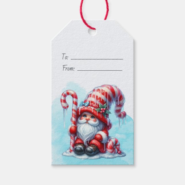 Erstellen Sie Ihren eigenen Chubby Peppermint Weih Geschenkanhänger (Vorderseite)