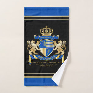 Erstellen Sie Ihren eigenen Coat von Arms Blue Gol Handtuch