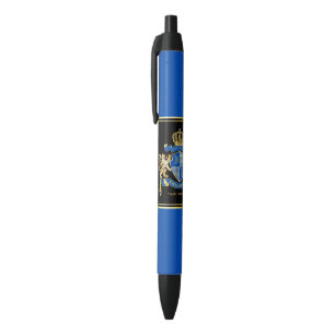 Erstellen Sie Ihren eigenen Coat von Arms Blue Gol Kugelschreiber
