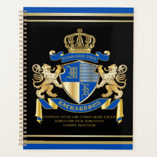 Erstellen Sie Ihren eigenen Coat von Arms Blue Gol Planer