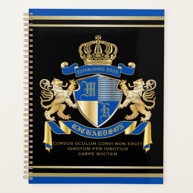 Erstellen Sie Ihren eigenen Coat von Arms Blue Gol Planer (Vorderseite)