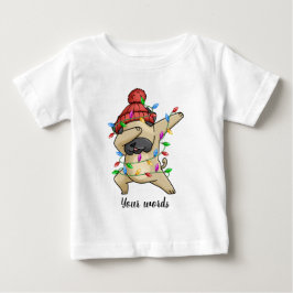 Erstellen Sie Ihren eigenen Dabbing Weihnachtsbull Baby T-shirt