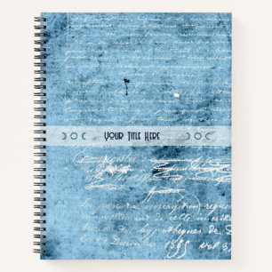 Erstellen Sie Ihren eigenen distressed blauen Lieb Notizbuch