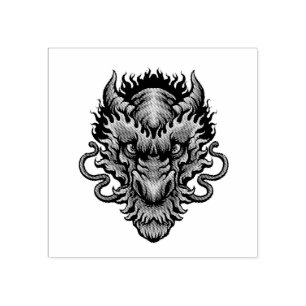Erstellen Sie Ihren eigenen Drachenkopf Gummistempel