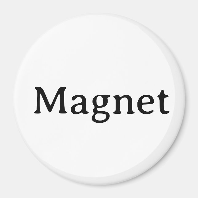 Erstellen Sie Ihren eigenen einfachen Markenwerbem Magnet (Vorne)