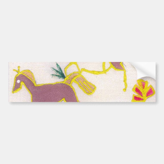 Erstellen Sie Ihren eigenen Einhorn Flora Power Ni Autoaufkleber (Vorne)
