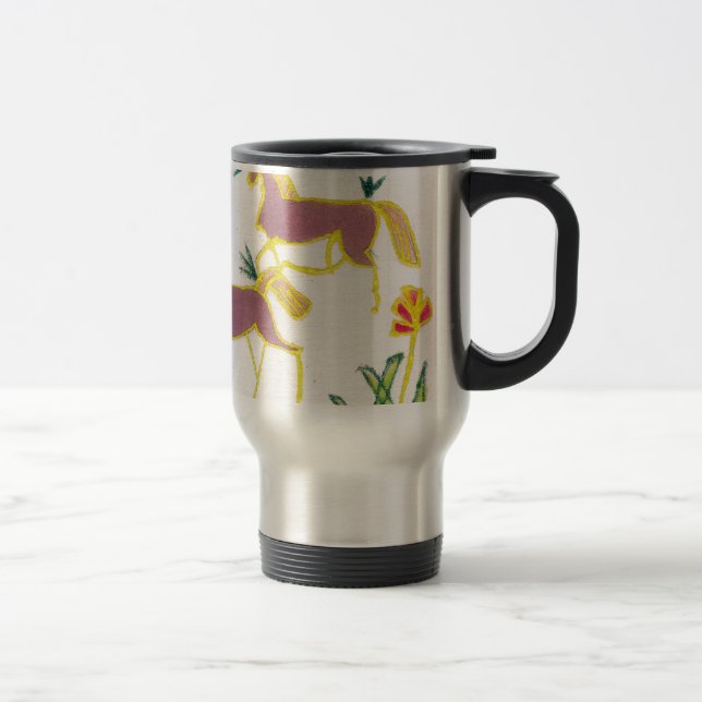 Erstellen Sie Ihren eigenen Einhorn Flora Power Ni Reisebecher (Rechts)