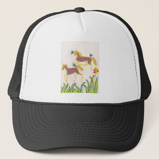 Erstellen Sie Ihren eigenen Einhorn Flora Power Ni Truckerkappe (Vorderseite)
