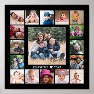 Erstellen Sie Ihren eigenen Familiennamen 17 Foto- Poster