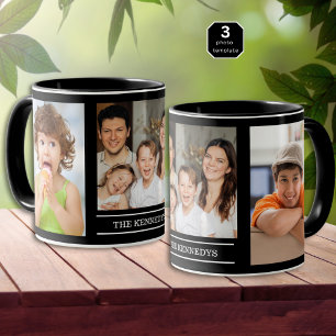 Erstellen Sie Ihren eigenen Familiennamen 3 Foto-C Tasse
