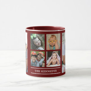 Erstellen Sie Ihren eigenen Familiennamen 6 Foto-C Tasse