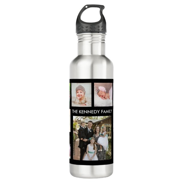 Erstellen Sie Ihren eigenen Familiennamen 9 FotoCo Edelstahlflasche (Vorderseite)
