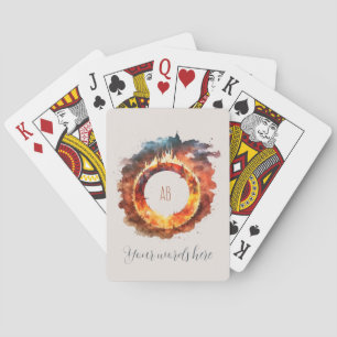 Erstellen Sie Ihren eigenen Feuerring Spielkarten