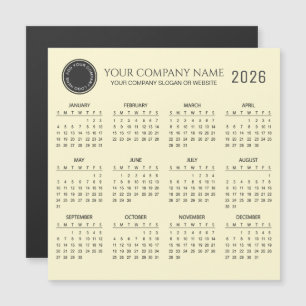 Erstellen Sie Ihren eigenen Firmenkalender 2026 Magnetkarte