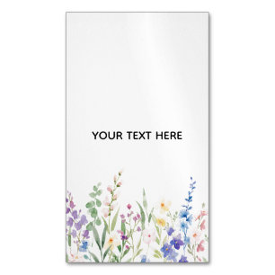 Erstellen Sie Ihren eigenen floralen Visitenkarten Magnetische Visitenkarte