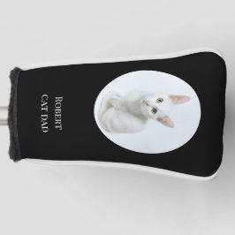 Erstellen Sie Ihren eigenen Foto Cat Vater Black Golf Headcover