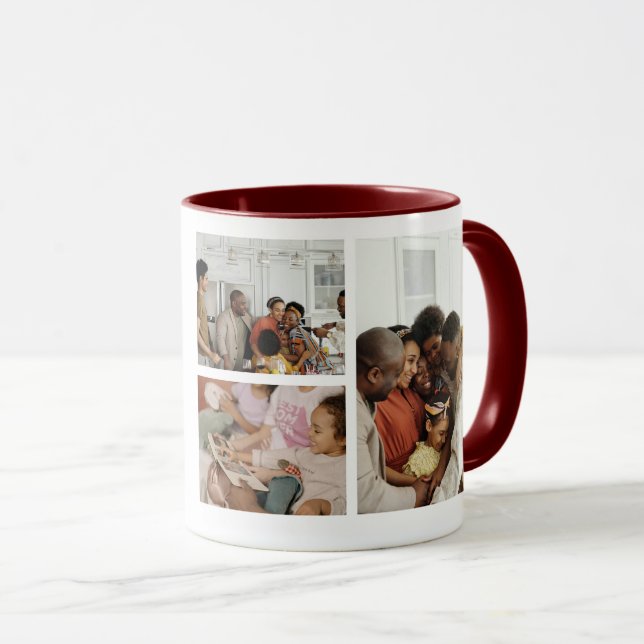 Erstellen Sie Ihren eigenen Foto Collage Custom Co Tasse (VorderseiteRechts)