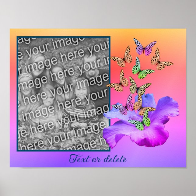 Erstellen Sie Ihren eigenen Foto-Hibiskus und Schm Poster (Vorne)