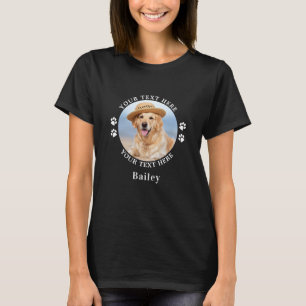 Erstellen Sie Ihren eigenen Foto-Namen Schwarz Per T-Shirt