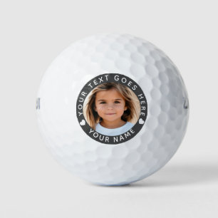 Erstellen Sie Ihren eigenen Foto Text und Namen Golfball