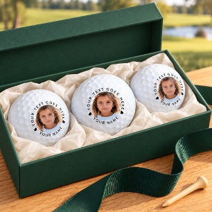 Erstellen Sie Ihren eigenen Foto-Text und Namen Golfball
