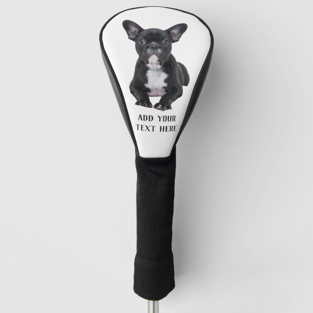 Erstellen Sie Ihren eigenen französischen Bulldogg Golf Headcover (Vorderseite)