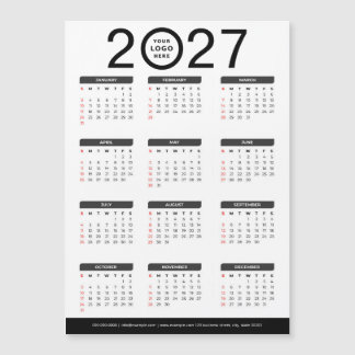 Erstellen Sie Ihren eigenen Geschäftslogo-Kalender Magnetkarte