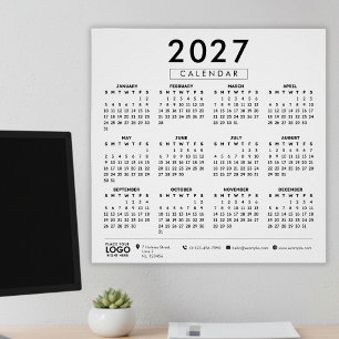 Erstellen Sie Ihren eigenen Geschäftslogo-Kalender Poster