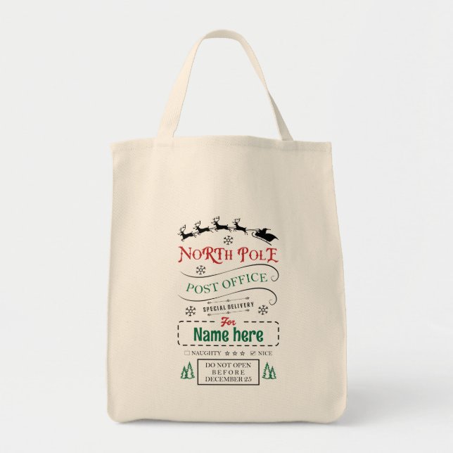 Erstellen Sie Ihren eigenen Geschenksack für den N Tragetasche (Vorne)