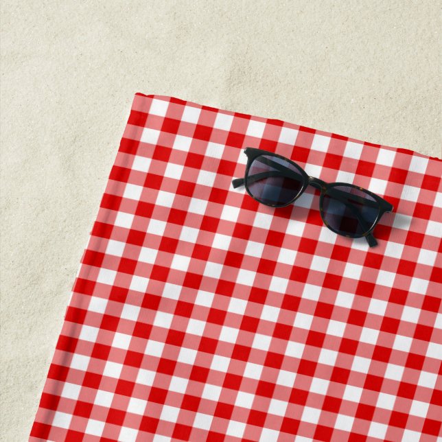 Erstellen Sie Ihren eigenen Gingham Strandtuch (Beispiel)