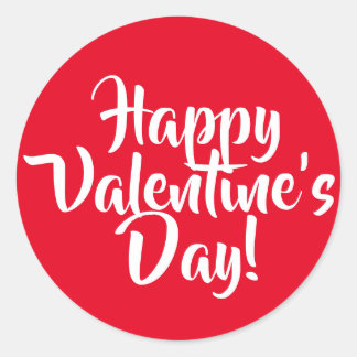 Erstellen Sie Ihren eigenen glücklichen Valentinst Runder Aufkleber