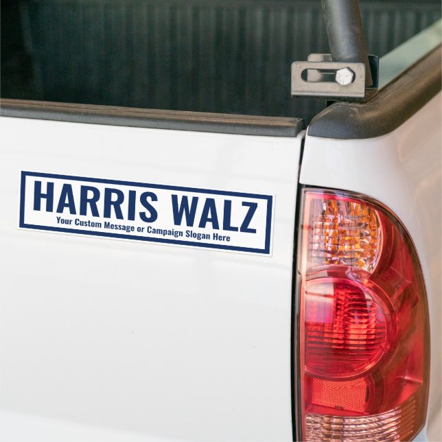 Erstellen Sie Ihren eigenen Harris Walz 2024 Autoaufkleber (Auf Lkw)