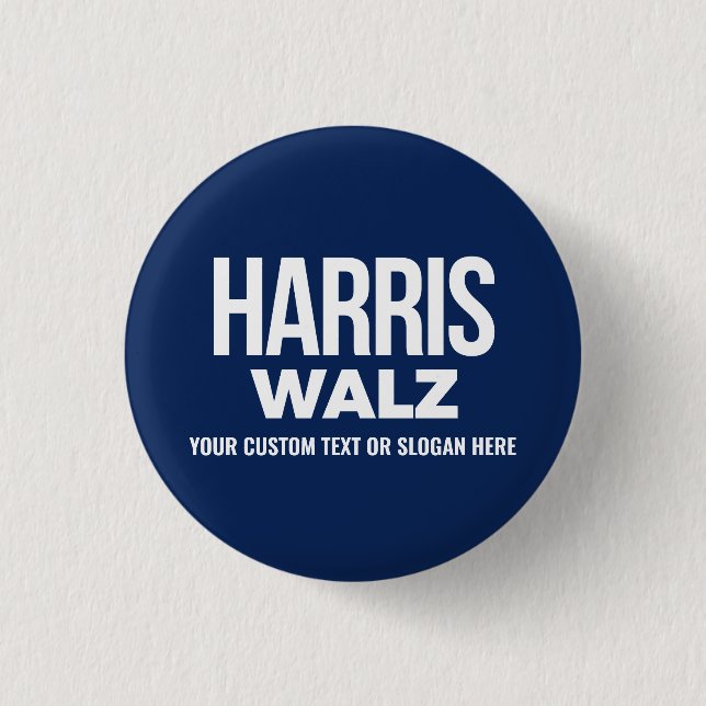 Erstellen Sie Ihren eigenen Harris Walz 2024 Button (Vorderseite)