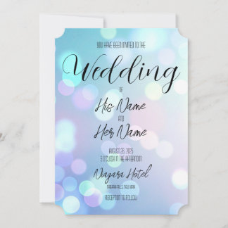 Erstellen Sie Ihren eigenen hellen Bokeh-Hintergru Einladung