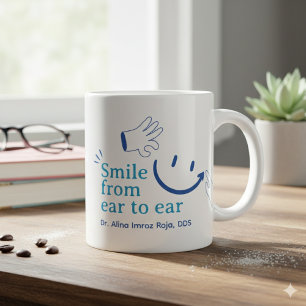 Erstellen Sie Ihren eigenen Himmelblauen Denimblau Jumbo-Tasse