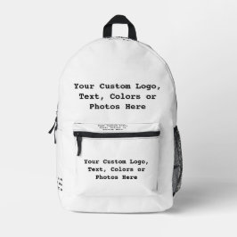 Erstellen Sie Ihren eigenen, individuell anpassbar Bedruckter Rucksack