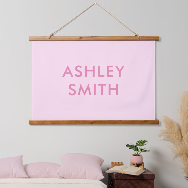 Erstellen Sie Ihren eigenen Individuelle Name Wandteppich Mit Holzrahmen (Schlafzimmer)