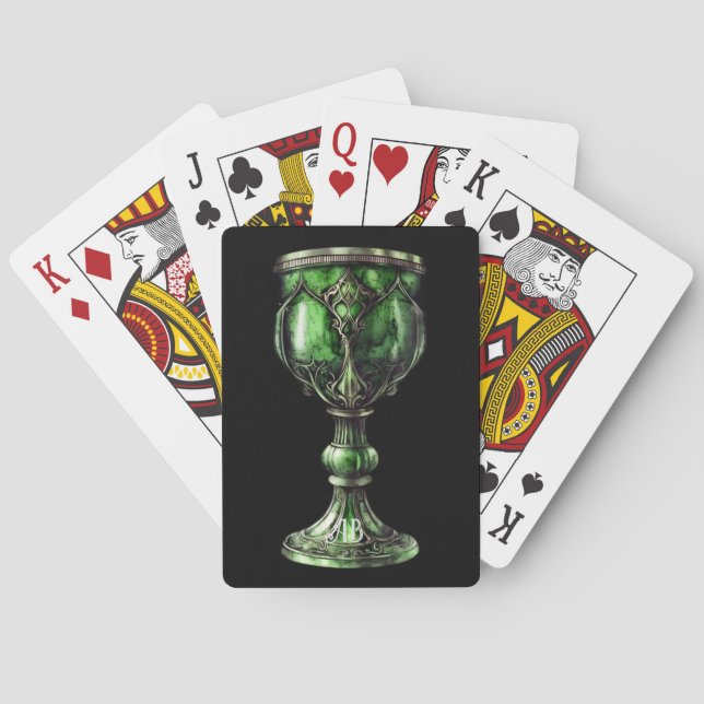 Erstellen Sie Ihren eigenen Jade Green Chalice Spielkarten (Rückseite)
