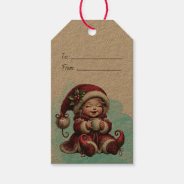 Erstellen Sie Ihren eigenen Jahrgang Weihnachts Gn Geschenkanhänger
