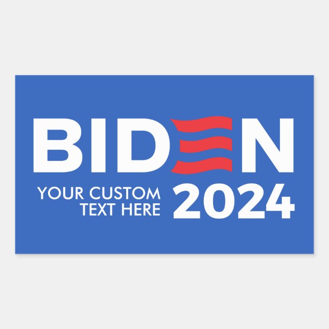 Erstellen Sie Ihren eigenen Joe Biden 2024 Rechteckiger Aufkleber (Vorderseite)