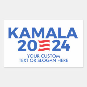 Erstellen Sie Ihren eigenen Kamala Harris 2024 rec Rechteckiger Aufkleber