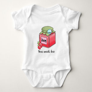 Erstellen Sie Ihren eigenen Kawaii Skull Strawberr Baby Strampler