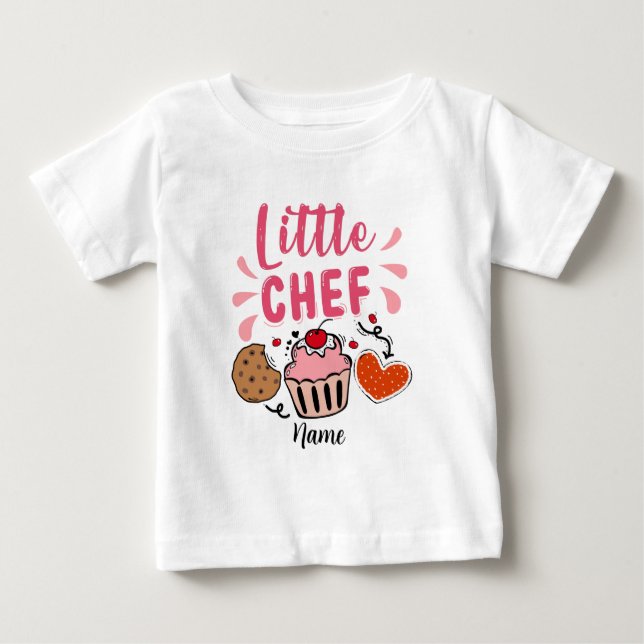 Erstellen Sie Ihren eigenen kleinen Koch Baby T-shirt (Vorderseite)