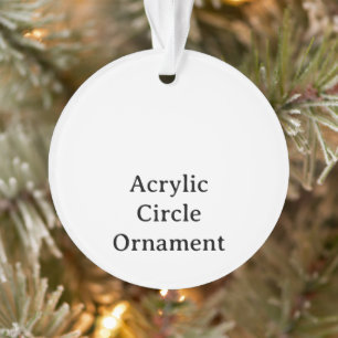 Erstellen Sie Ihren eigenen Kreis Acryl Weihnachts Ornament