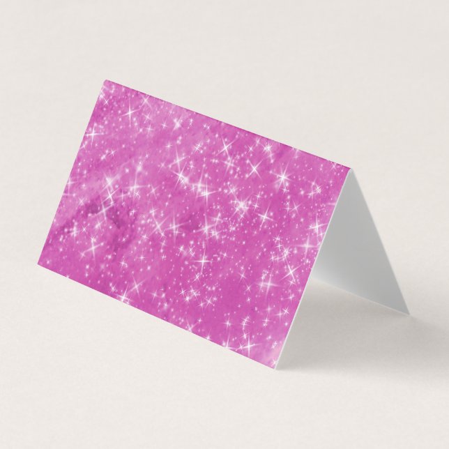 Erstellen Sie Ihren eigenen leeren Magenta-Glitzer Visitenkarten (Vorderseite)