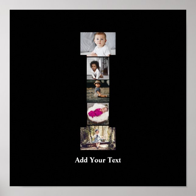 Erstellen Sie Ihren eigenen Letter-I-FotoCollage Poster (Vorne)